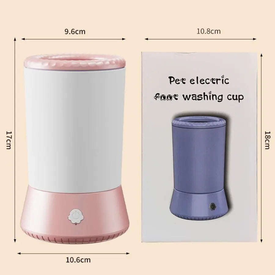 2025 All for Paws Automatic Dog Paw Cleaner with Complimentary Towels - Portable USB Rechargeable Device for Cleaning Muddy Paws, Safe for Dogs