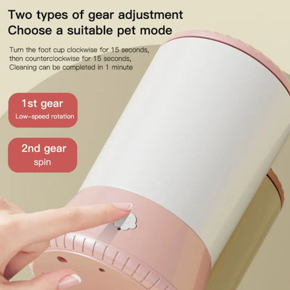 2025 All for Paws Automatic Dog Paw Cleaner with Complimentary Towels - Portable USB Rechargeable Device for Cleaning Muddy Paws, Safe for Dogs