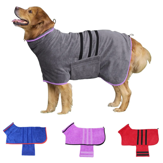 Cozy Quick-Dry Pet Bathrobe